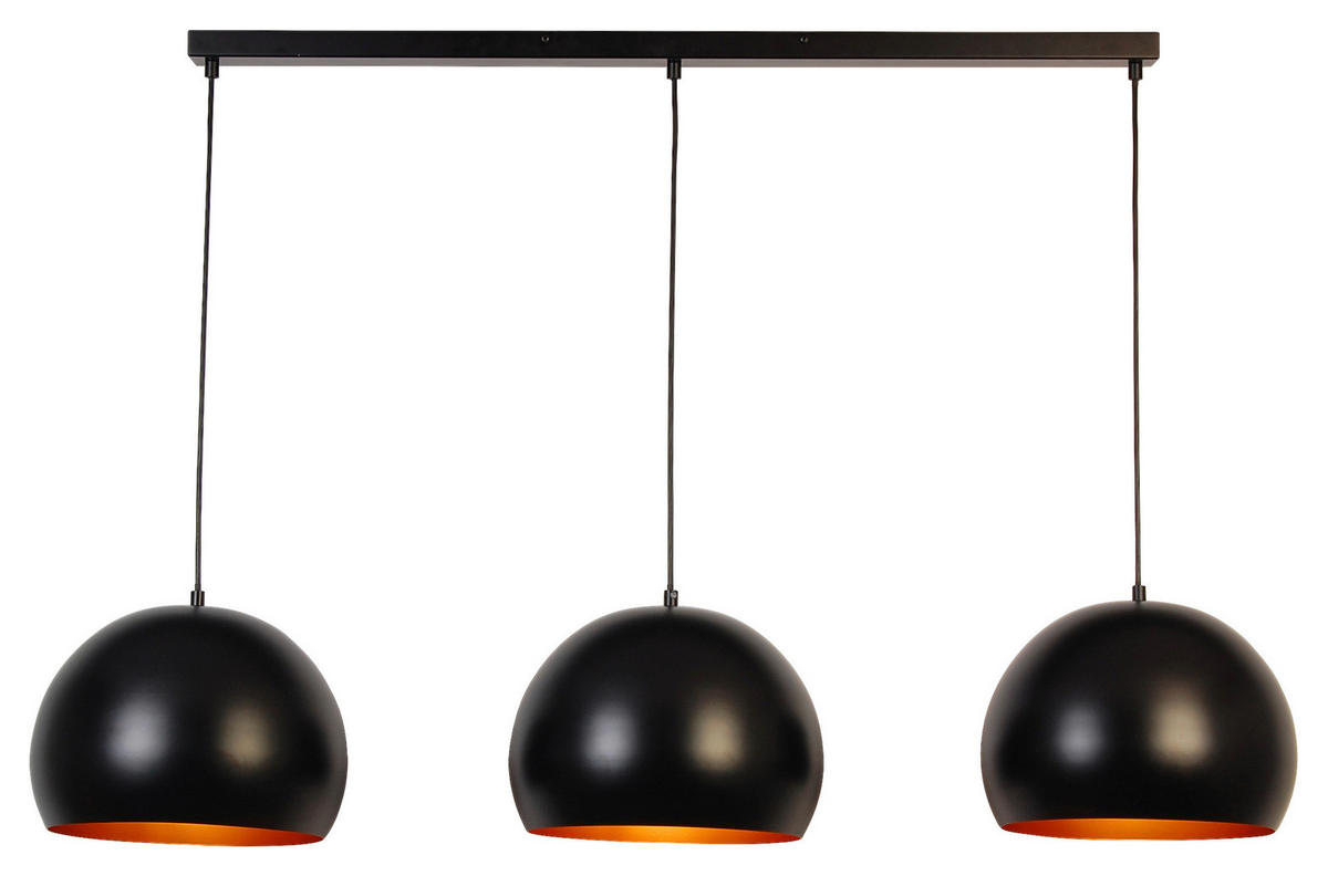 HÄNGELEUCHTE 120/30/150 cm   - Goldfarben/Schwarz, Trend, Metall (120/30/150cm) - Novel