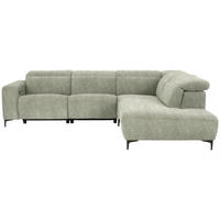 Freisteller von Pure Home Lifestyle ECKSOFA Olivgrün Flachgewebe.