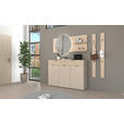 GARDEROBE 5-teilig  in 210/195/38 cm  - Kaschmir/Eichefarben, Design, Holzwerkstoff/Metall (210/195/38cm) - Xora