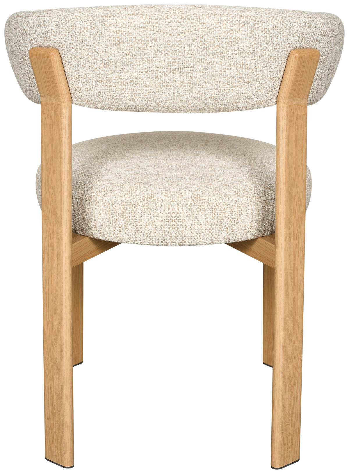 STUHL   Webstoff  Eichefarben, Beige  - Eichefarben/Beige, MODERN, Textil/Metall (55/75/56,5cm) - Livetastic