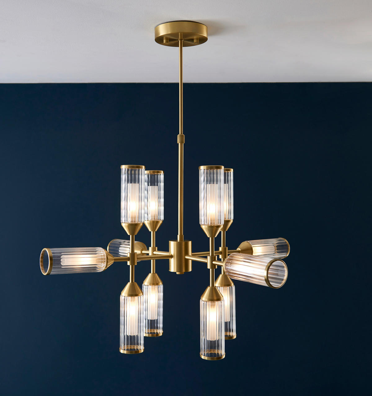 DECKENLEUCHTE    73.5/82/73.5 cm  - Messingfarben, KONVENTIONELL, Glas (73.5/82/73.5cm) - ENDON