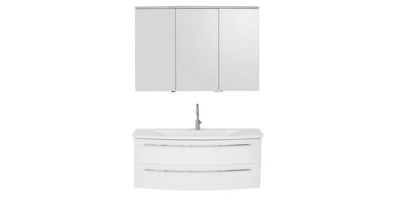 BADEZIMMER  in 120 cm  - Weiß, Design, Holzwerkstoff/Stein (120cm) - Dieter Knoll