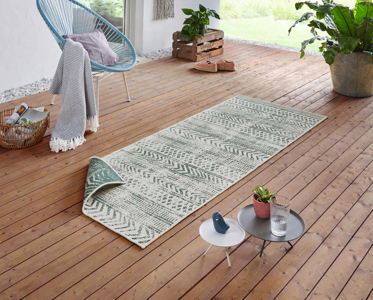 LÄUFER 80/250 cm Twin Supreme  - Creme/Grün, Design, Kunststoff (80/250cm)