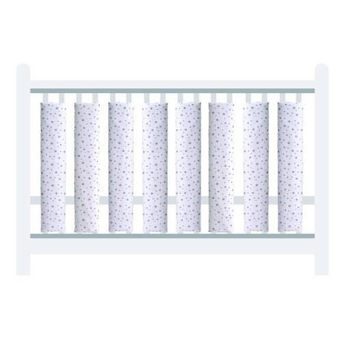 ZAŠTITNA OGRADICA ZA KREVET - siva/bela, Osnovno, tekstil (27/56cm)