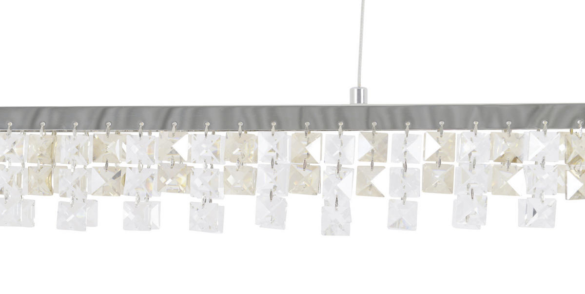 LED-HÄNGELEUCHTE 80/8/120 cm  - Chromfarben, Design, Glas/Metall (80/8/120cm) - Näve