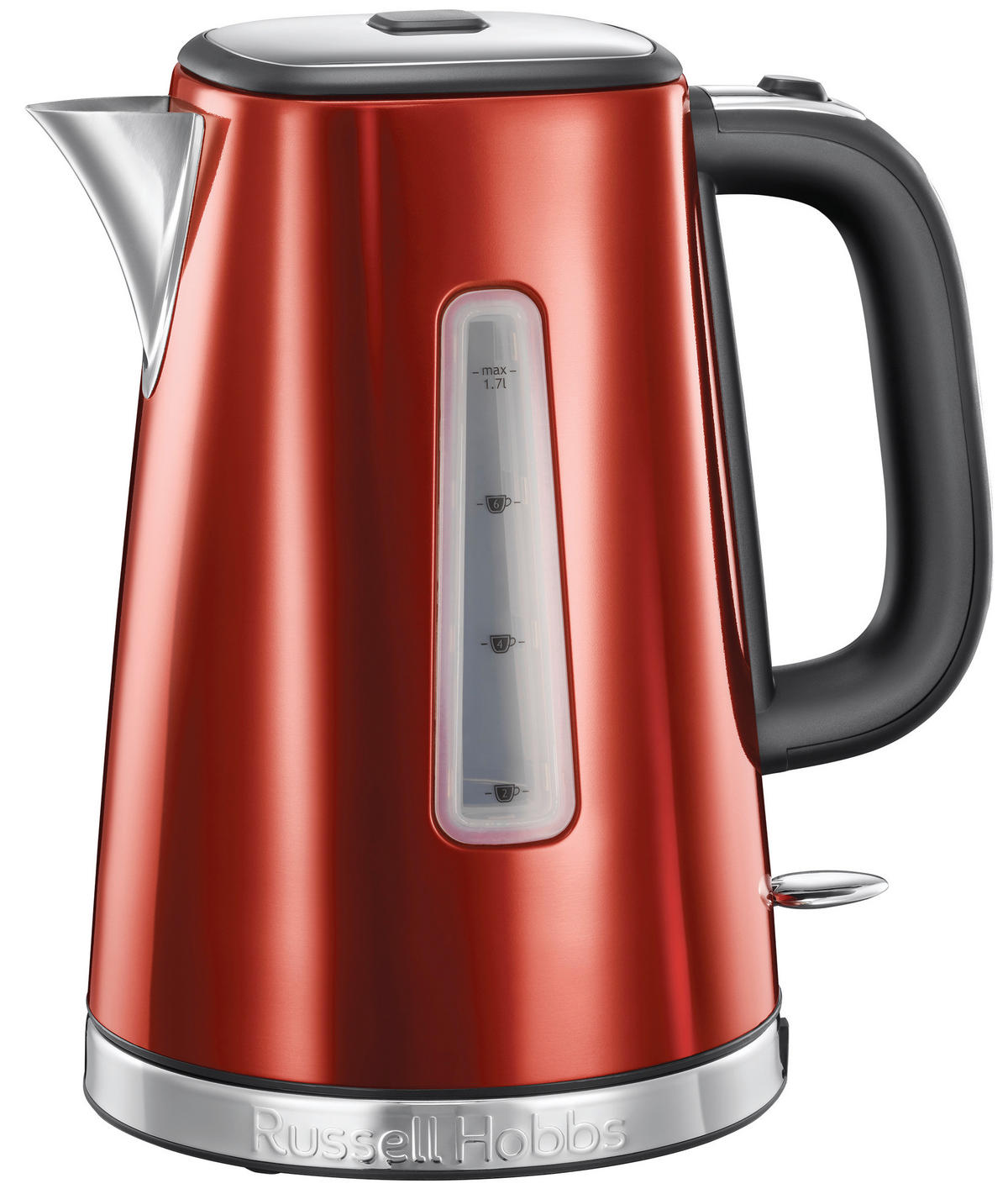 WASSERKOCHER Wasserkocher 1,7 l  - Rot, Basics, Kunststoff (16/24,5/22,5cm) - Russell Hobbs