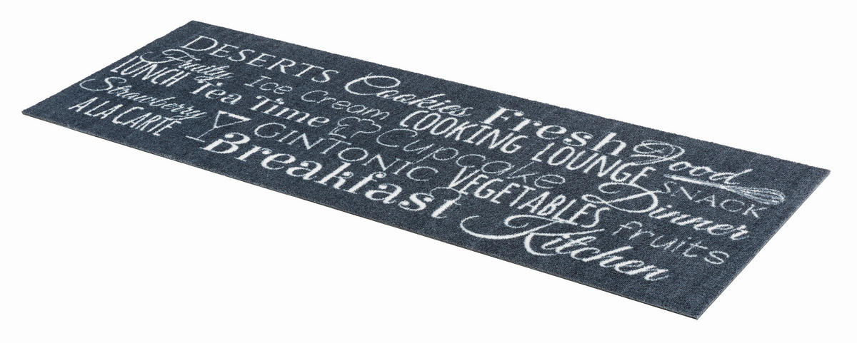 KÜCHENLÄUFER 50/150 cm Miabella Grau, Weiß  - Weiß/Grau, Design, Textil (50/150cm) - Esposa