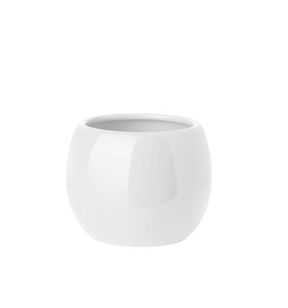 KELÍMEK NA ZUBNÍ KARTÁČEK bílá - bílá, Basics, keramika (9/7.5cm) - Sadena
