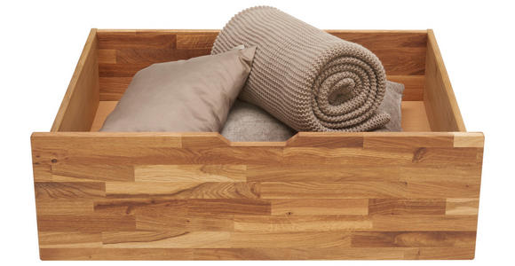 BETTKASTENSET Wildeiche - Wildeiche, Natur, Holz/Kunststoff (83/29/68cm) - Carryhome