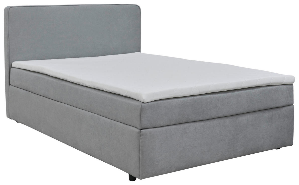 BOXBETT 120/200 cm  in Grau  - Schwarz/Naturfarben, MODERN, Holz/Kunststoff (120/200cm) - MID.YOU
