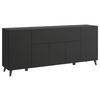 SIDEBOARD  in 180/76/37,5 cm  - Schwarz, Design, Holzwerkstoff/Kunststoff (180/76/37,5cm) - Livetastic