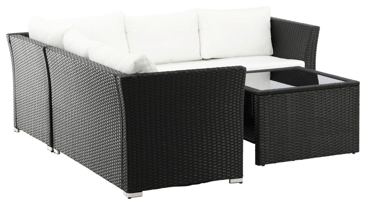 LOUNGEGRUPP  - svart, Klassisk, plast - Gardenson