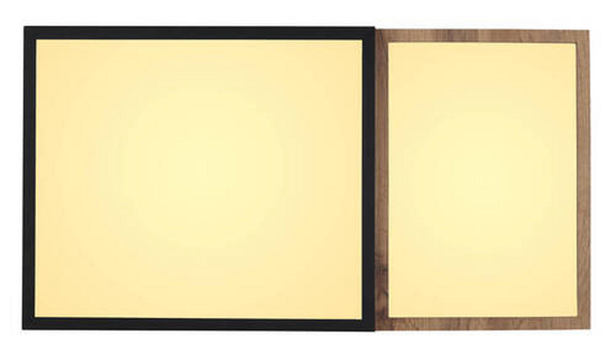 LED-DECKENLEUCHTE 30 W    65/35/9 cm  - Weiss/Opal, Natur, Holzwerkstoff/Kunststoff (65/35/9cm) - Globo