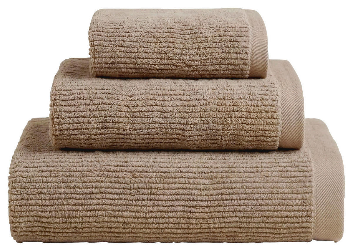 DUSCHTUCH 70/140 cm  - Taupe, Basics, Textil (70/140cm) - Esposa