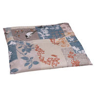 GARTENSITZKISSEN in Taupe, Blau 48/48 cm  - Taupe/Blau, Design, Textil (48/48cm)