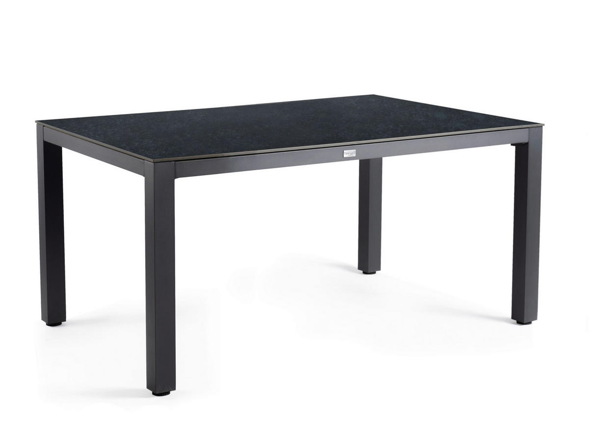 GARTENTISCH Metall, Kunststoff Anthrazit, Graphitfarben rechteckig  - Anthrazit/Graphitfarben, Basics, Kunststoff/Metall (180/100/75cm) - Tierra Outdoor