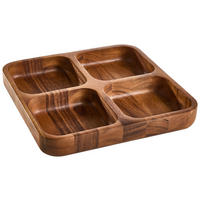 SNACKSSKÅL   30/30/4,5 cm   - akaciefärgad, Natur, trä (30/30/4,5cm) - Homeware Profession.