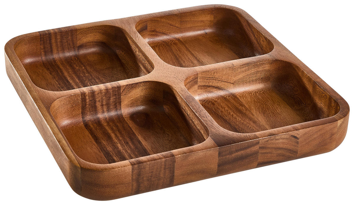 SNACKSSKÅL   30/30/4,5 cm   - akaciefärgad, Natur, trä (30/30/4,5cm) - Homeware Profession.