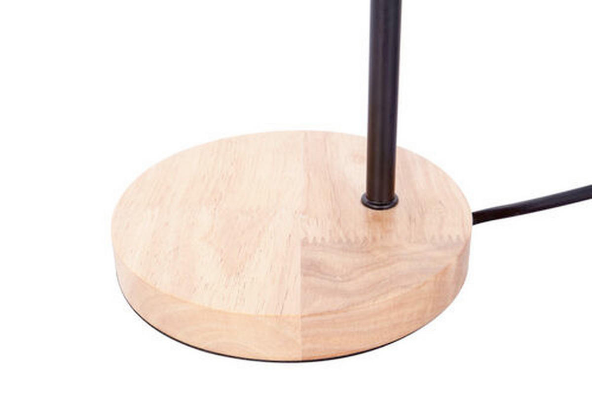 TISCHLEUCHTE - Schwarz, Trend, Holz/Metall (15/47/15cm) - Kayoom