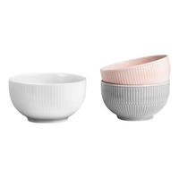 MÜSLISCHALENSET Amina  - Hellrosa/Weiß, KONVENTIONELL, Keramik - Seltmann Weiden