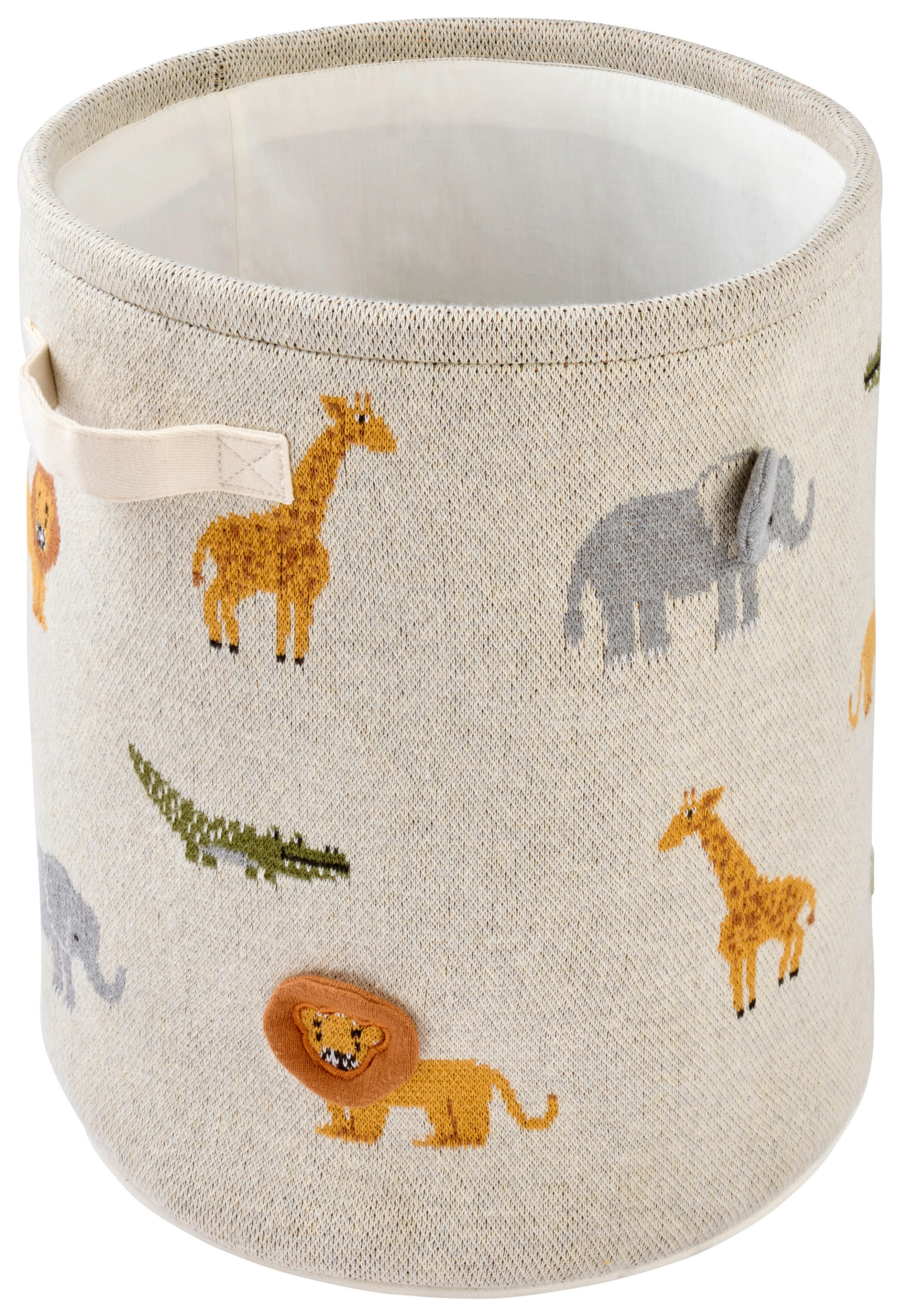 AUFBEWAHRUNGSKÖRBCHEN  35/40 cm    - Multicolor/Naturfarben, Trend, Textil (35/40cm) - Patinio
