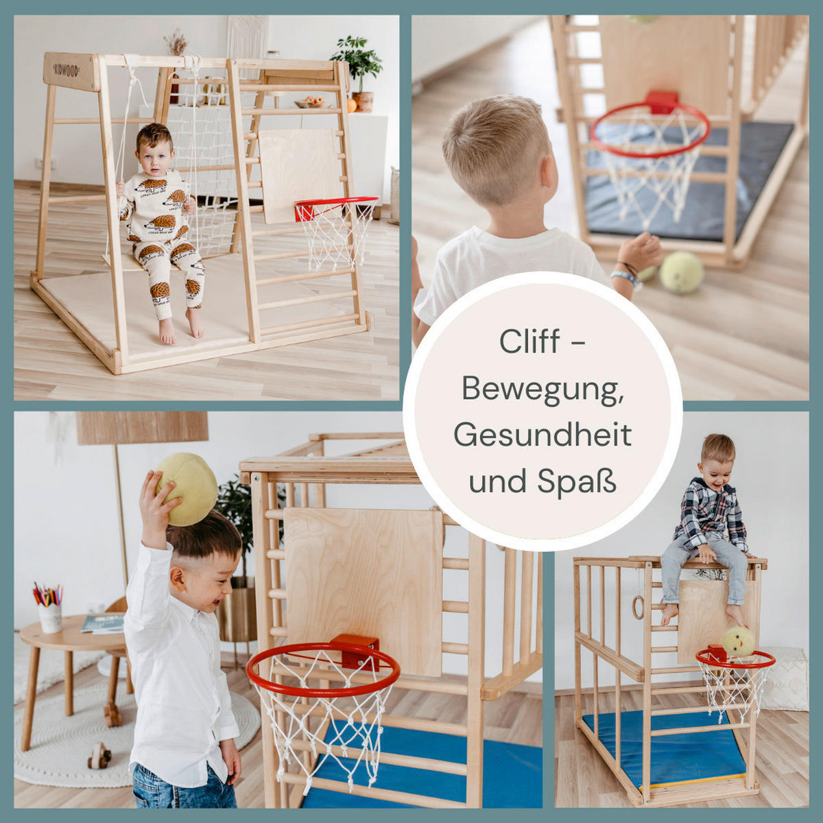KLETTERGERÜST ZUBEHÖR  - Birkefarben, Basics, Holz (38/38cm) - CLIFF