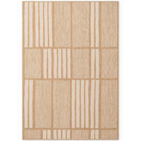 FLACHWEBETEPPICH 200/300 cm Haringey Weiß, Sandfarben rechteckig  - Sandfarben/Weiß, Design, Kunststoff (200/300cm)