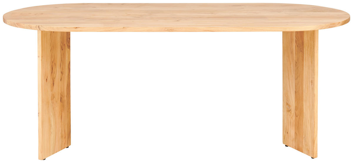 ESSTISCH Akazie vollmassiv oval Akaziefarben  - Akaziefarben, MODERN, Holz (200/76/90cm) - MID.YOU