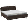 POLSTERBETT Matratze, Lattenrost Braun 200/200 cm  - Hellbraun/Anthrazit, Design, Holz/Textil (200/200cm) - Johann Jakob