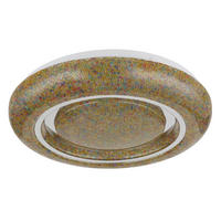 STROPNA LED-SVETILKA  RADA //3000 K/230 V/ - barve kroma/bela, Basics, kovina/umetna masa (38/7,5cm) - Globo