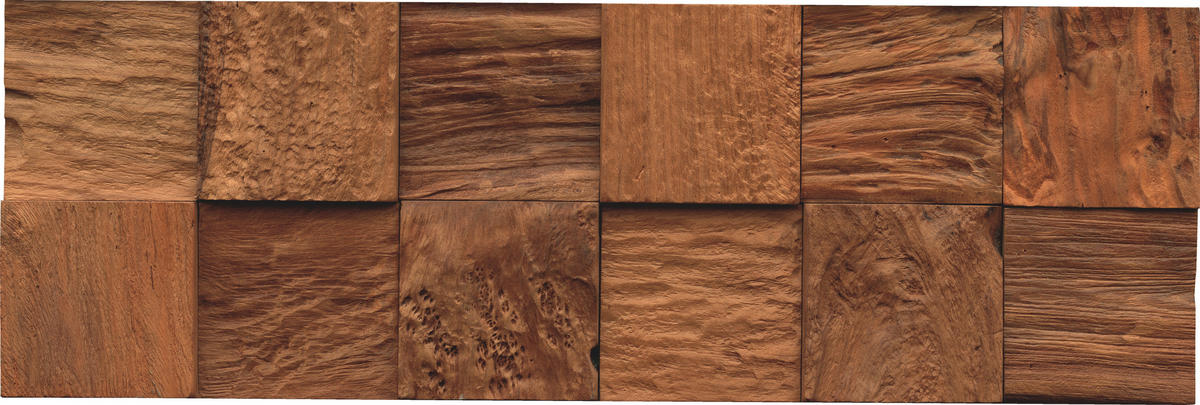 WANDVERKLEIDUNG 10 Stück  - Braun, Basics, Holz (55.2/18.4/2cm)