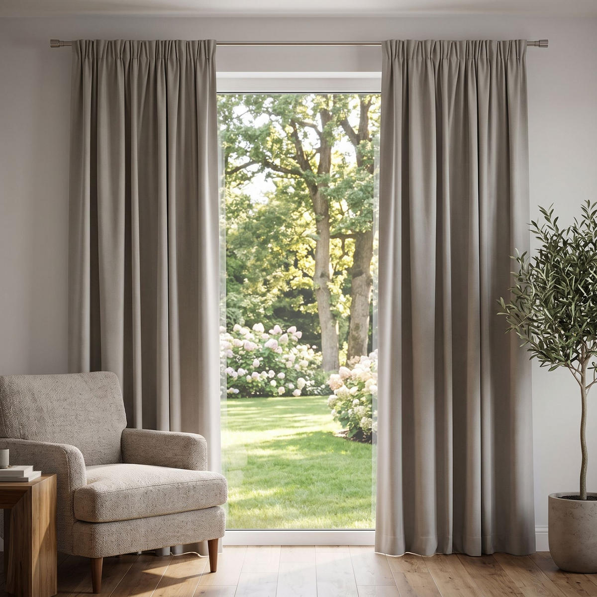 THERMOVORHANG ESKIMO blickdicht 135/245 cm   - Naturfarben, KONVENTIONELL, Textil (135/245cm) - HOMEBasics