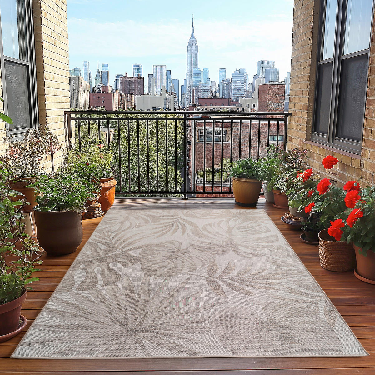 OUTDOORTEPPICH für Terrasse und Balkon 240/340 cm DESERT Beige  - Beige, Design, Textil (240/340cm) - Ayyildiz 