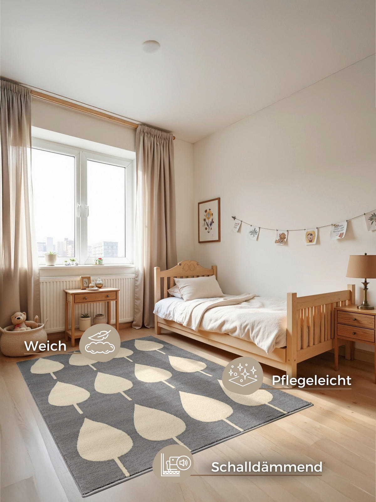 KINDERTEPPICH 120/170 cm Adventures  - Pastellblau/Creme, Design, Kunststoff/Textil (120/170cm) - Hanse Home