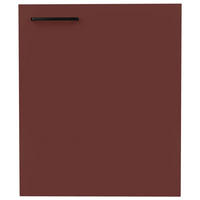 KÜCHENSCHRANKFRONT 60/72/1,9 cm  in Rot  - Rot/Schwarz, MODERN, Holzwerkstoff/Metall (60/72/1,9cm) - Nobilia