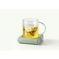 melegen tartó,melegítő,pohár  - pasztellzöld, Basics, műanyag (12/3/12cm) - BUYDEEM