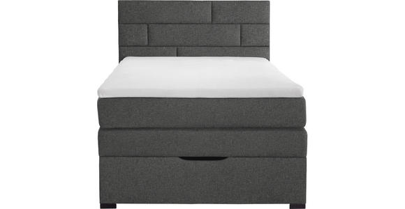 BOXSPRINGBETT 100/200 cm  in Hellgrau  - Wengefarben/Hellgrau, KONVENTIONELL, Textil (100/200cm) - Carryhome