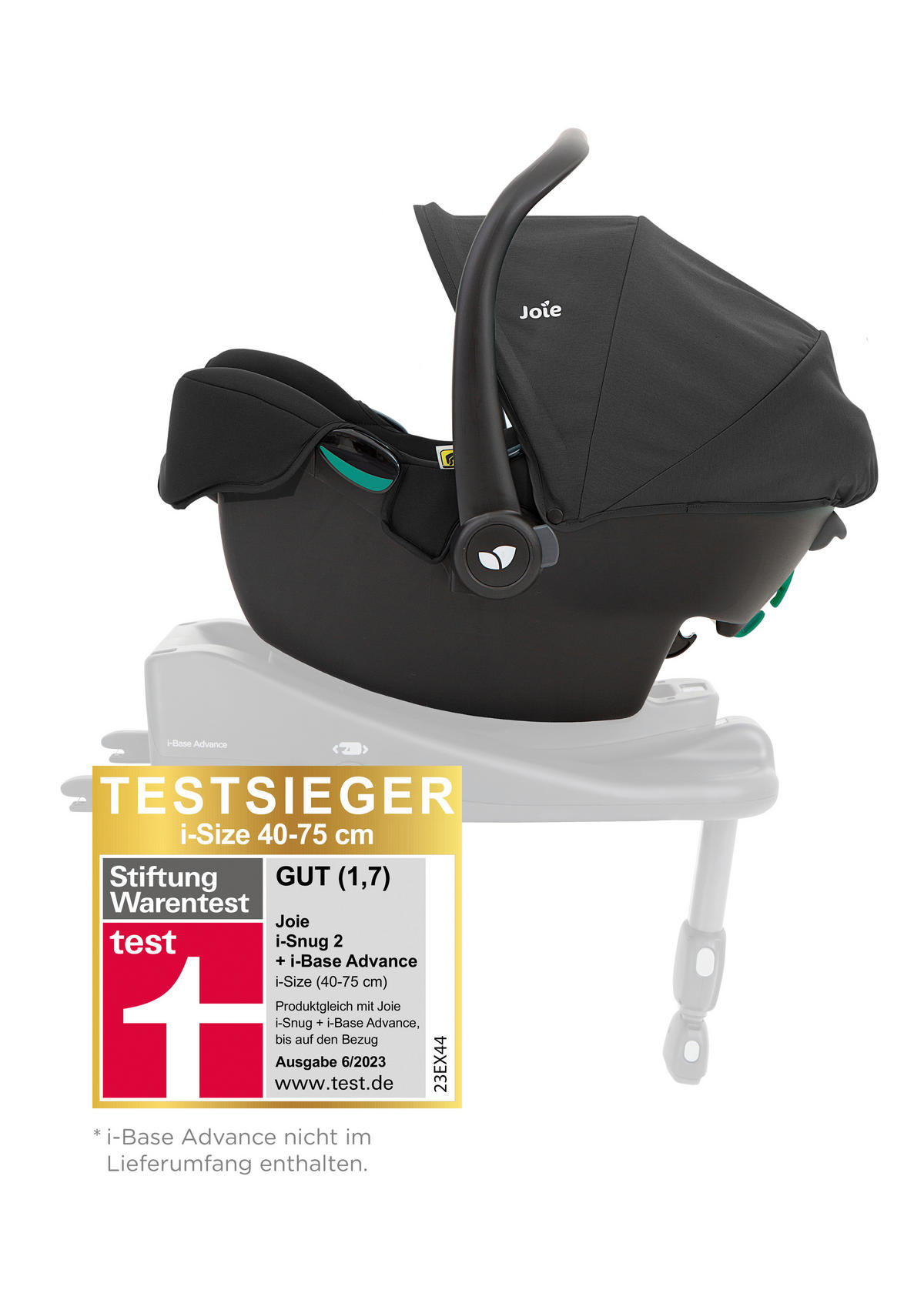 BABYSCHALE i-Snug 2  - Schwarz, Basics, Textil (44/55/67cm) - Joie