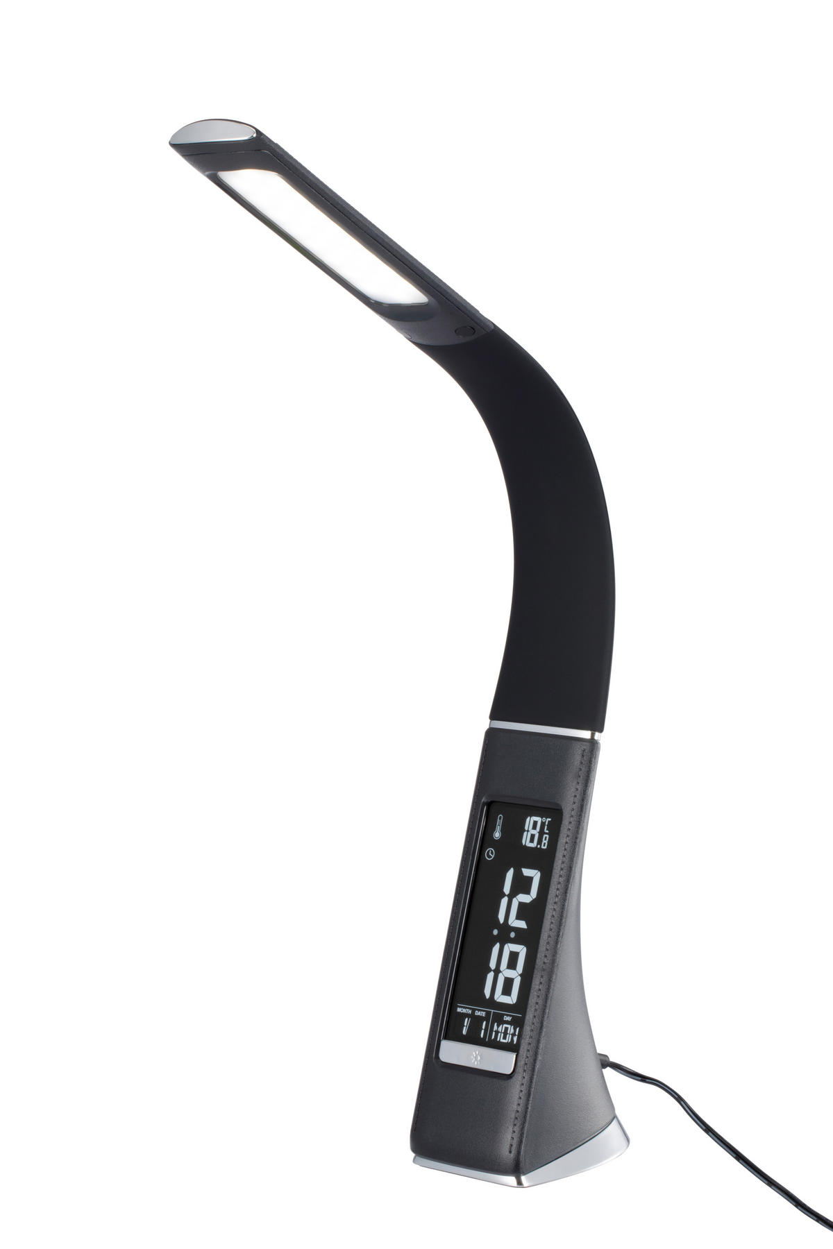 LED-SCHREIBTISCHLEUCHTE - Schwarz, Basics, Kunststoff/Metall (9/30cm) - Novel