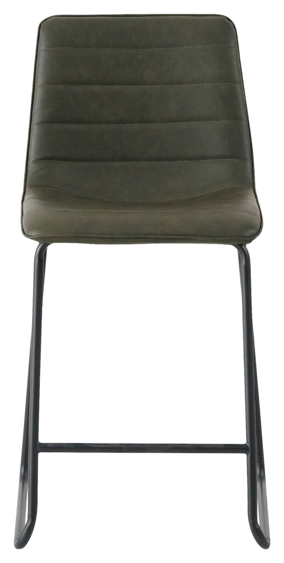 SADA BAROVÝCH ŽIDLÍ 2 kusy - černá/zelená, Konvenční, kov/textil (49/98/54,5cm) - MID.YOU
