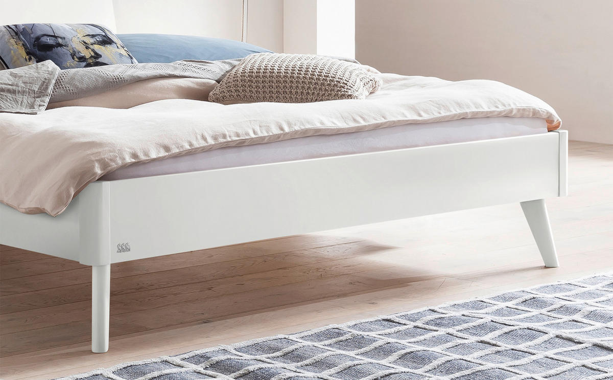 BETT 160/200 cm  in Weiß  - Weiß, Design (160/200cm) - Hasena