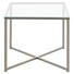 BEISTELLTISCH in Metall, Glas - Chromfarben/Klar, Design, Glas/Metall (50/45/50cm) - Carryhome BEISTELLTISCH in Metall, Glas - Chromfarben/Klar, Design, Glas/Metall (50/45/50cm) - Carryhome