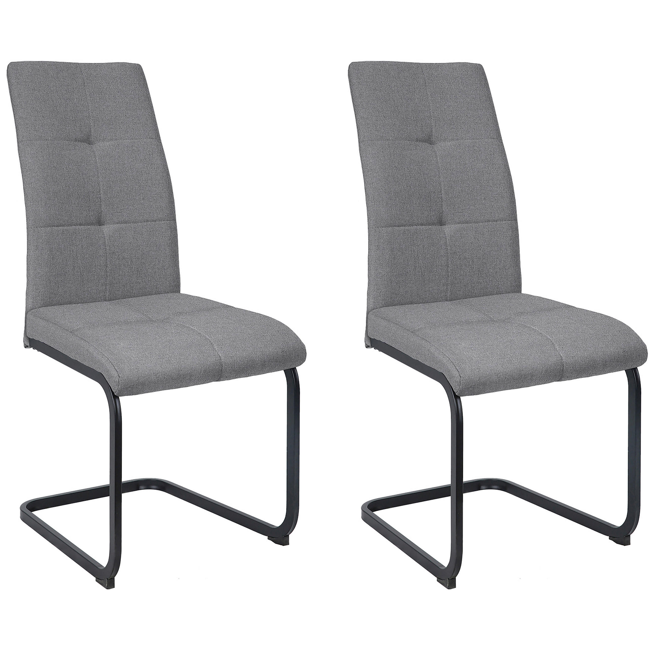 Mid.you Schwingstuhl-Set Chicago Anthrazit 45x97x61 cm