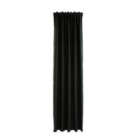 WÄRMESCHUTZVORHANG blickdicht  - Schwarz, Basics, Textil (140/245cm)