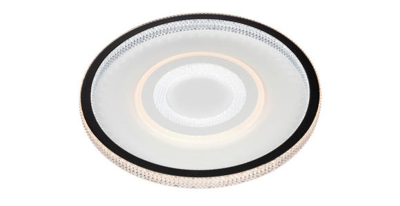 LED-DECKENLEUCHTE 49/6,5 cm - Klar/Schwarz, Trend, Kunststoff/Metall (49/6,5cm) - Novel