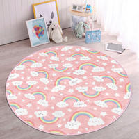 KINDERTEPPICH  Wohnzimmer 120/120 cm Multicolor rund  - Multicolor, Basics, Textil (120/120cm)