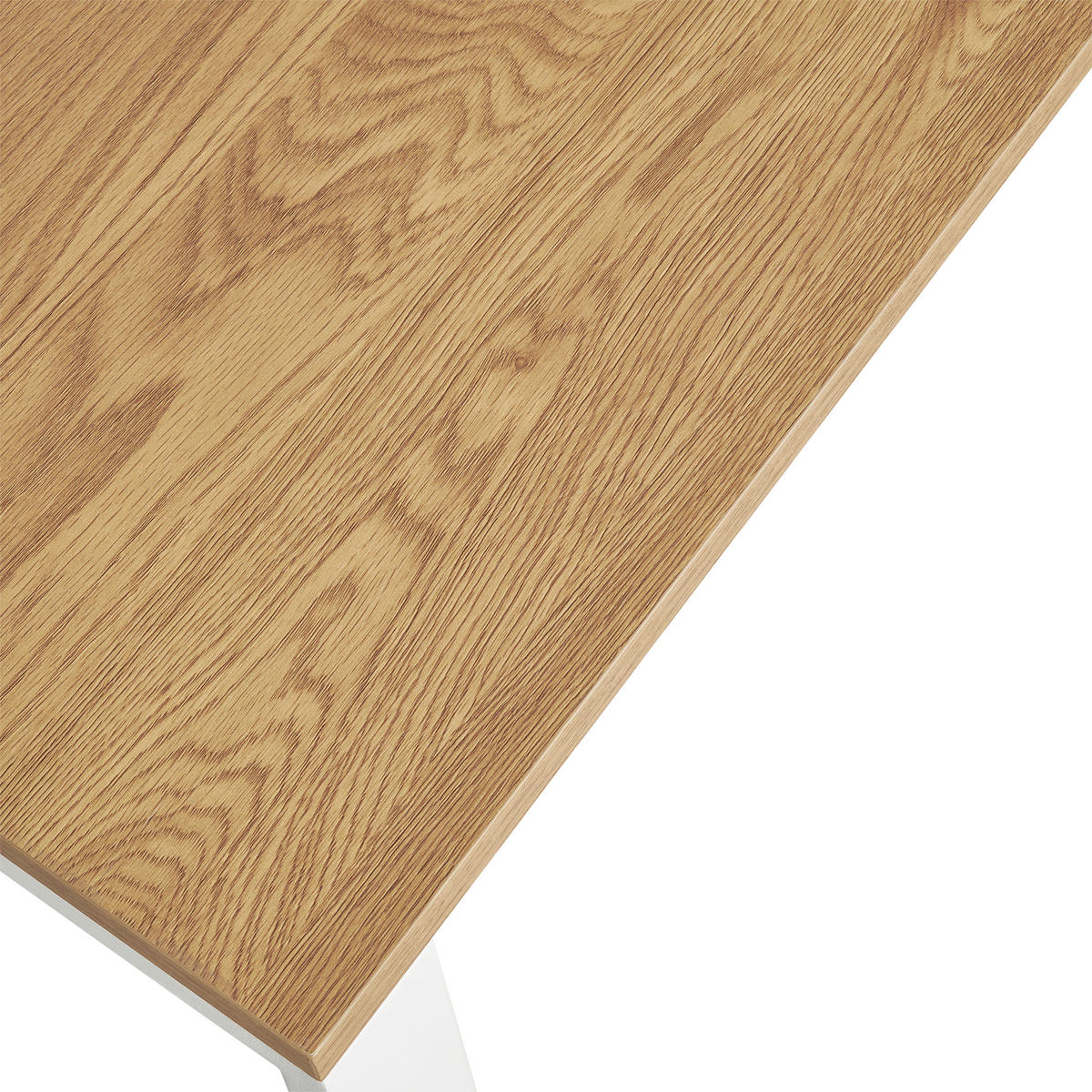 ECKSCHREIBTISCH  Weiß, Eichefarben Stauraum, seitenverkehrt montierbar  - Eichefarben/Weiß, MODERN, Holzwerkstoff/Metall (140/75/118cm) - MID.YOU