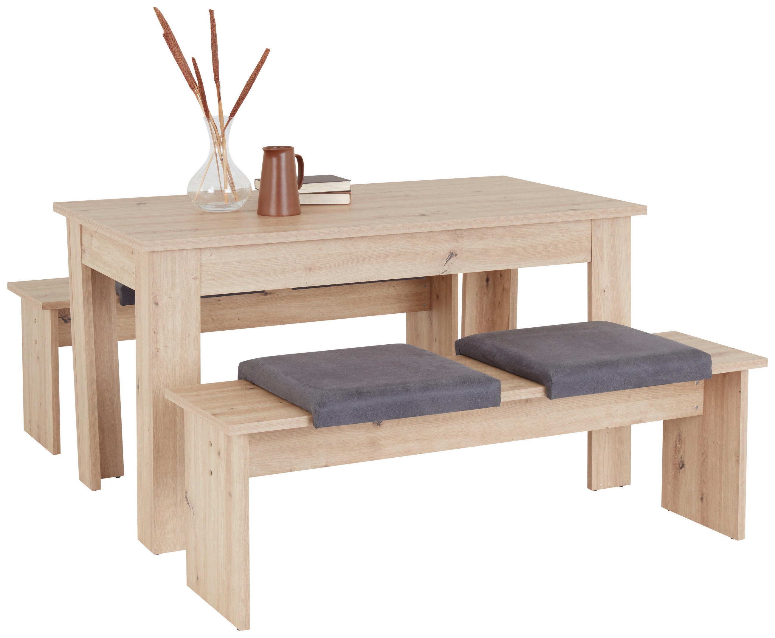 Essgruppe Paris 3-Tlg. Eiche Artisan Dekor