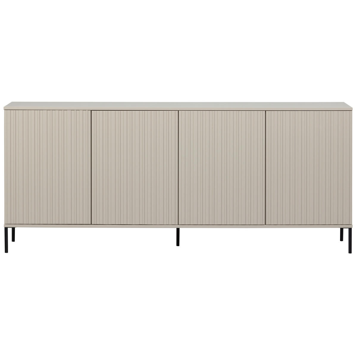SIDEBOARD 200/85/44 cm  - Schwarz/Grau, Design, Holz/Metall (200/85/44cm) - Livetastic