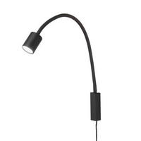 NÁSTENNÉ LED SVIETIDLO, 6/52 cm  - čierna, Konventionell, kov (6/52cm) - Fischer & Honsel